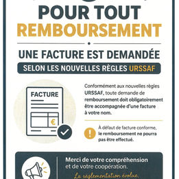 Pour vos remboursements !