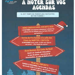 A NOTER SUR VOS AGENDAS ! 
