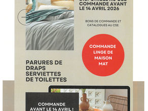 COMMANDE DE LINGE DE MAISON MAT