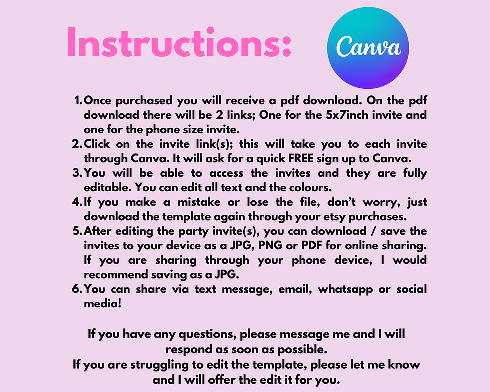 Thumbnail: Pole dancing party invite digital download