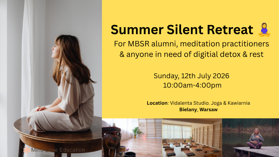 Summer Silent Retreat 🧘♀️ 12th July 2026