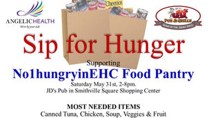 Join the Sip for Hunger Food Drive Event May 31 Benefits No1hungryinEHC Food Pantry.