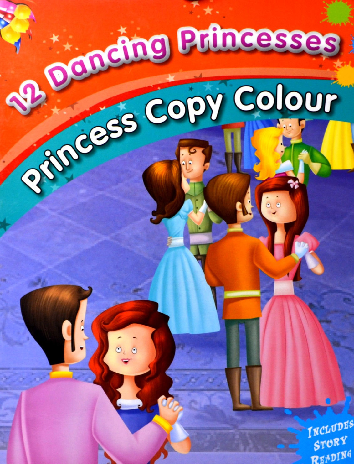 12 Dancing Princesses - Princess Copy Colouring Book
