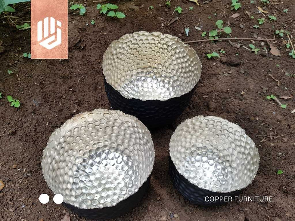 Thumbnail: Decoratif bowl custom, kerajinan tembaga kuningan, by C