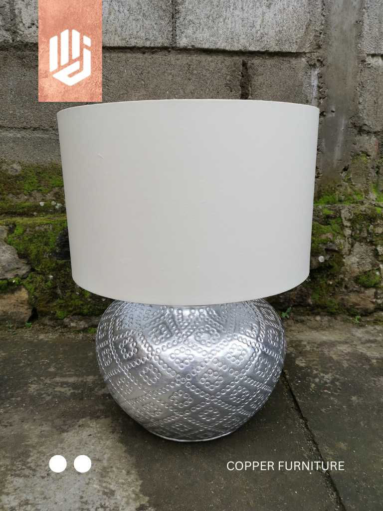 Thumbnail: Lampu meja tembaga, kuningan custom 02 by Copper Furniture