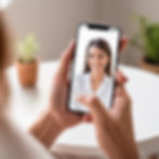 virtual therapy session on phone