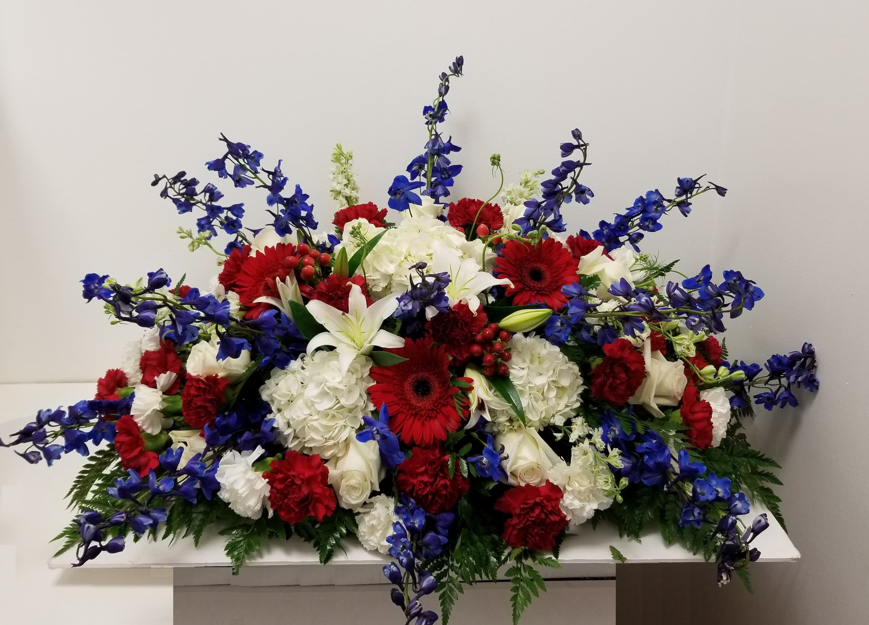 Mix Flowers Casket Spray