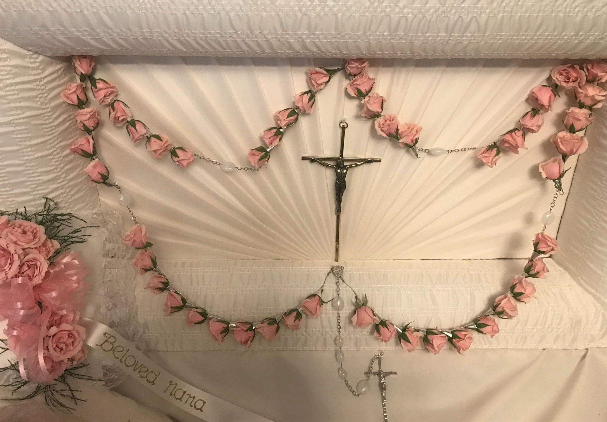 Large Rosary with Red Spray Roses