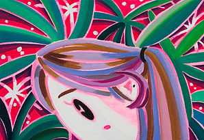 박지혜_폭죽 잎_15.8x22.7cm_acrylic and oil on canvas_2022.jpg