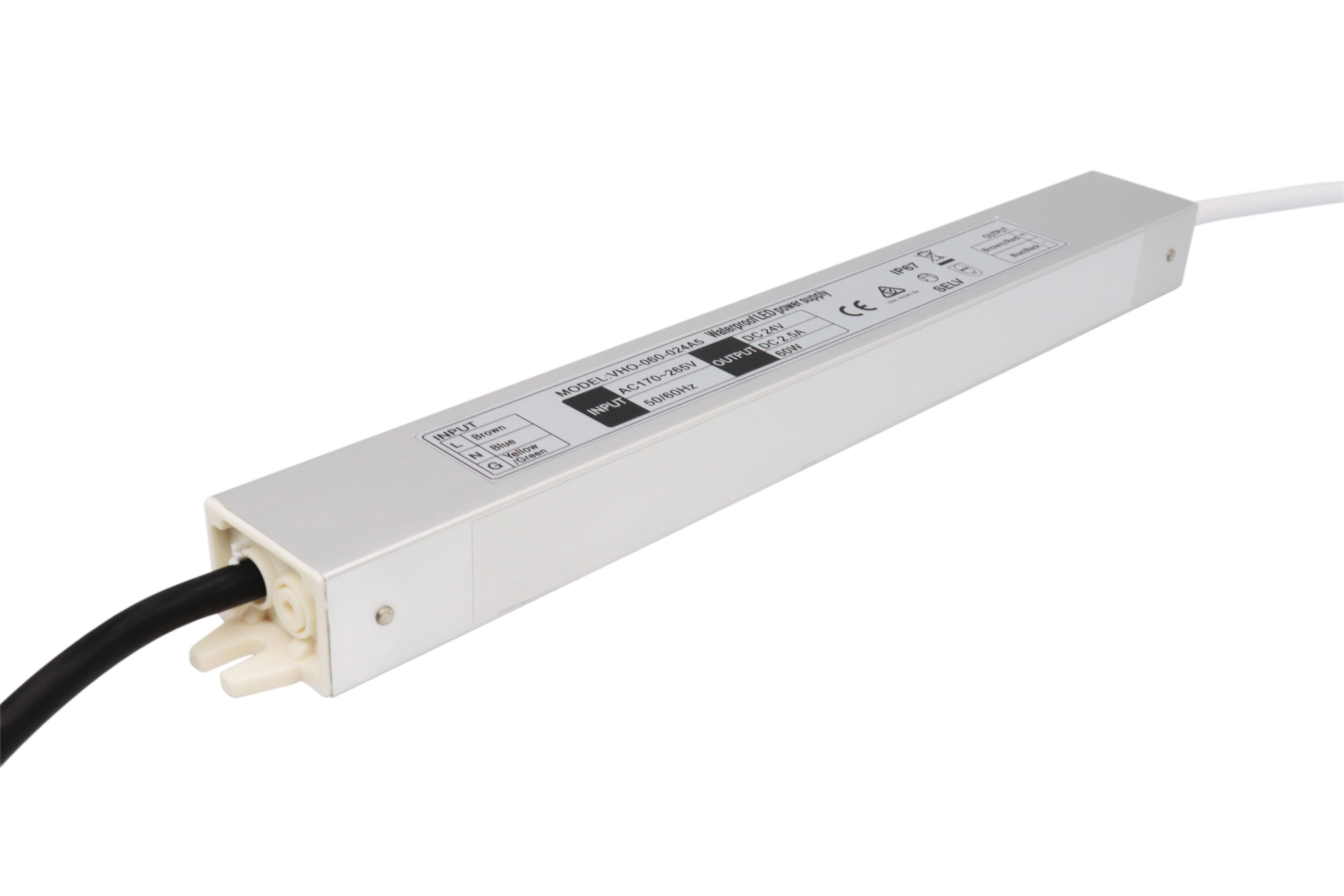 IP67 LED DRIVER DC24V 60W