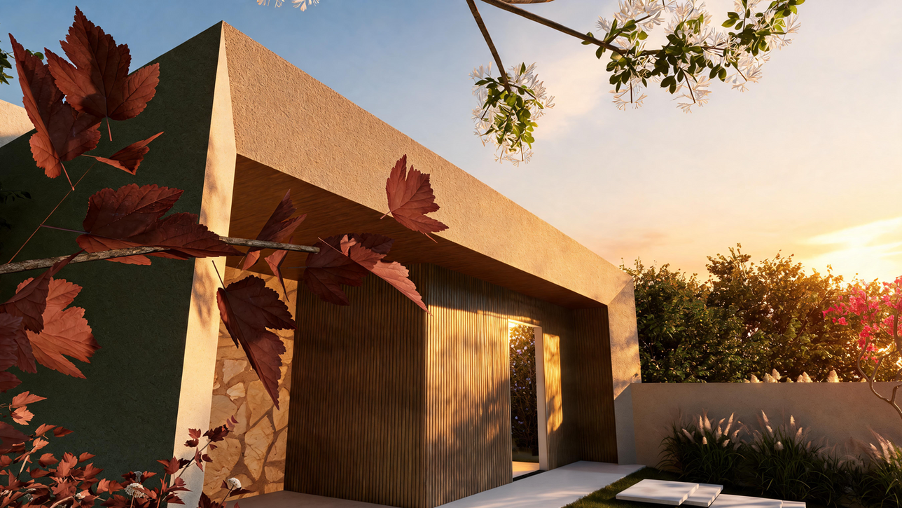 Casa térrea moderna para lote 8x20
