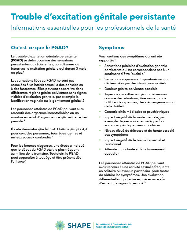 Trouble d’excitation génitale persistante
