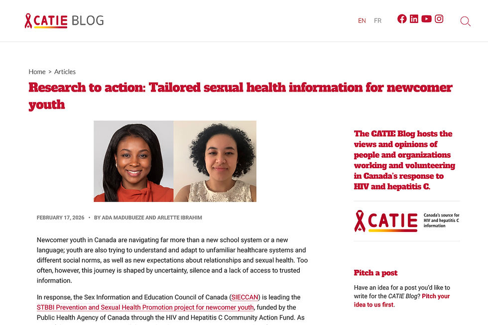 SIECCAN featured in CATIE Blog