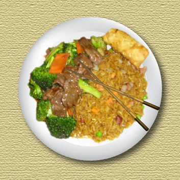 Arranged Food and Objects