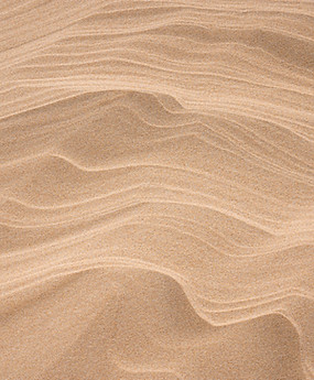 Curvy structure made from sand and wind_