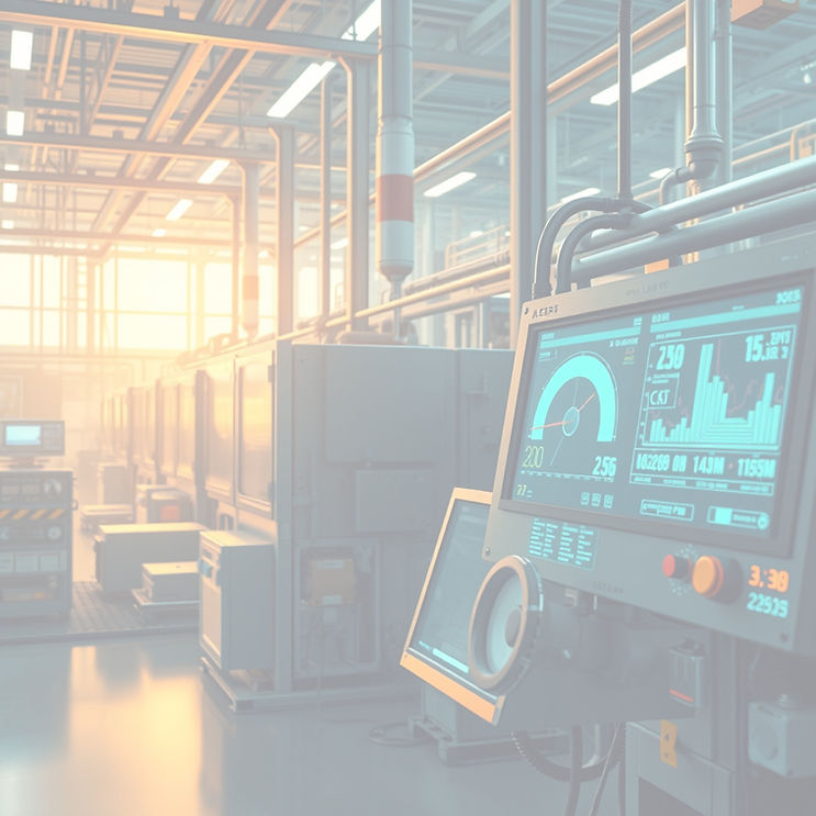 Industrial facility imagery or subtle an