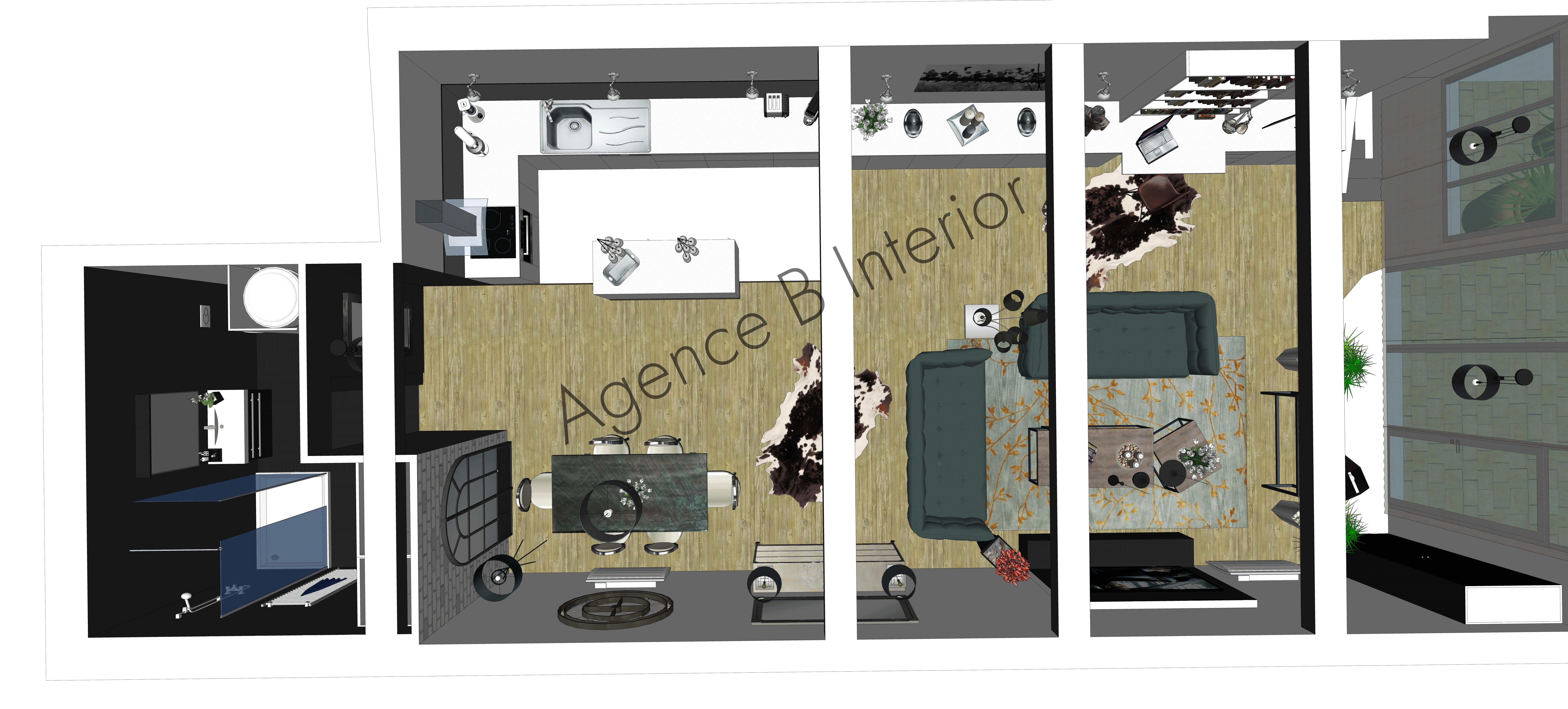 #atelierloft #3D #agencement #loft #decor #deco #decoration #architecturedinterieur #style industriel #industriel #contemporain
