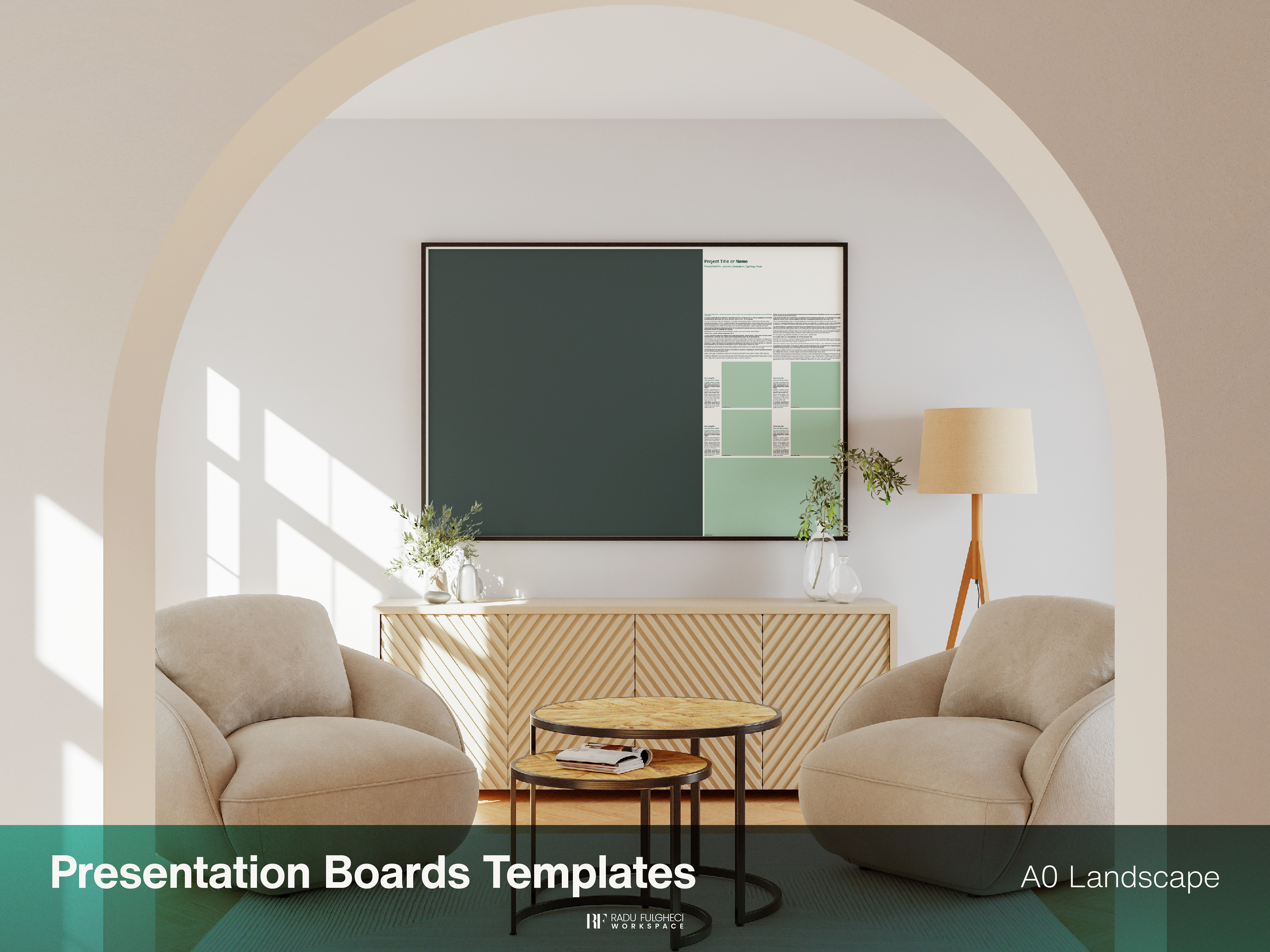 Presentation Boards Template - A0 - Landscape