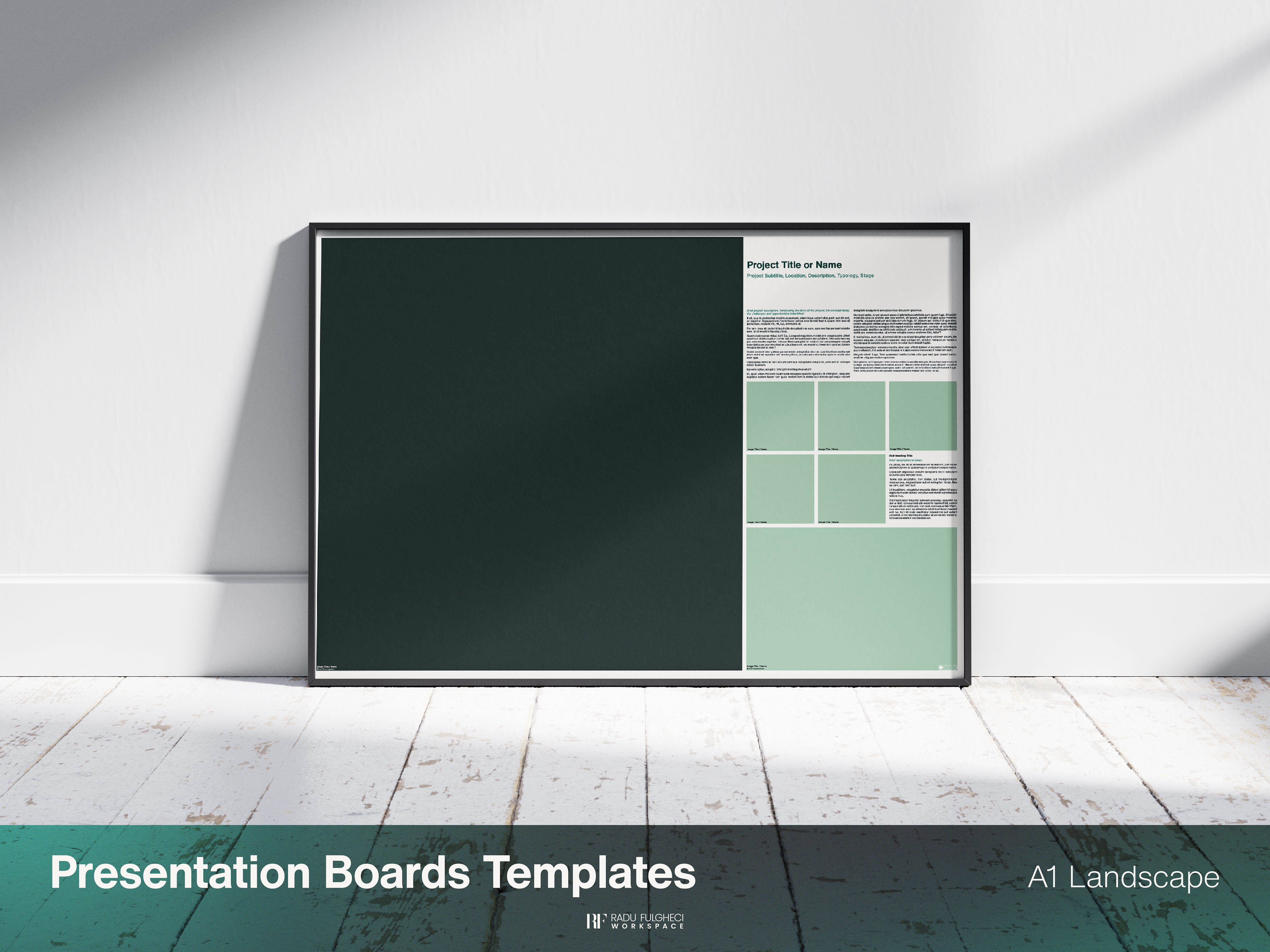 Presentation Boards Template - A1 - Landscape