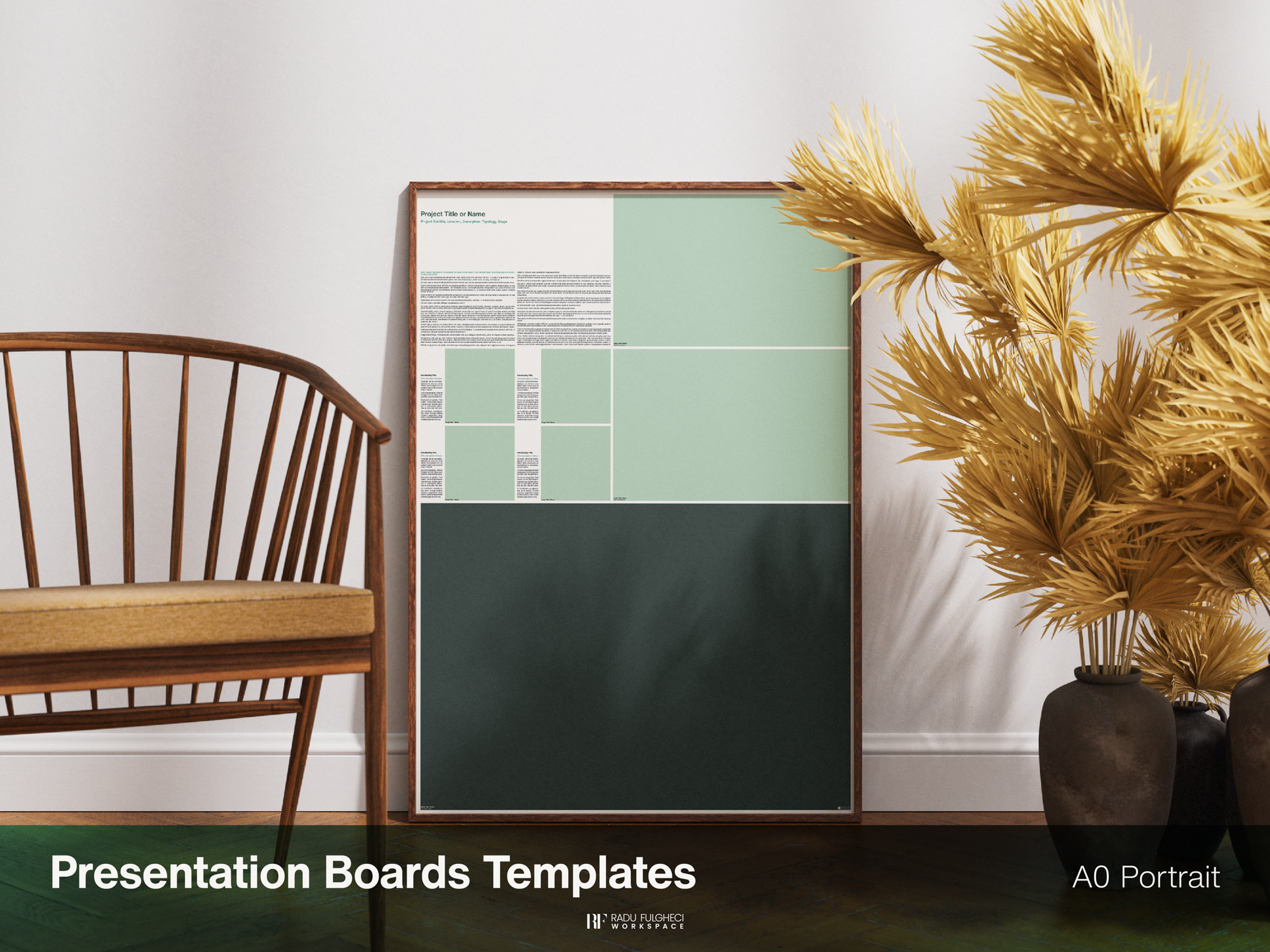 Presentation Boards Template - A0 - Portrait