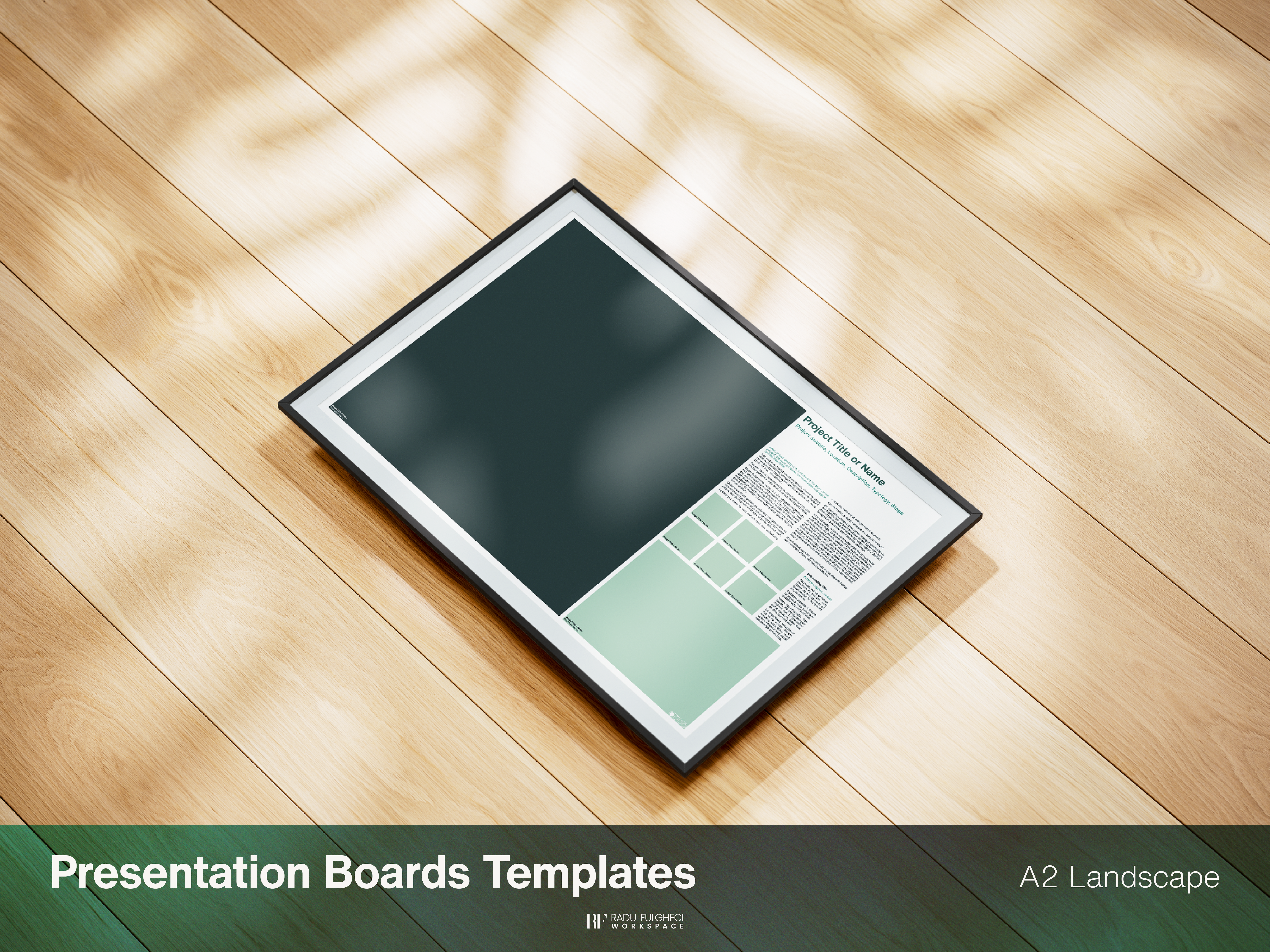 Presentation Boards Template - A2 - Landscape