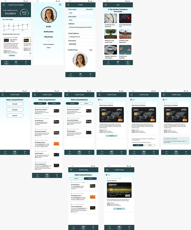 Credit Score app mockup