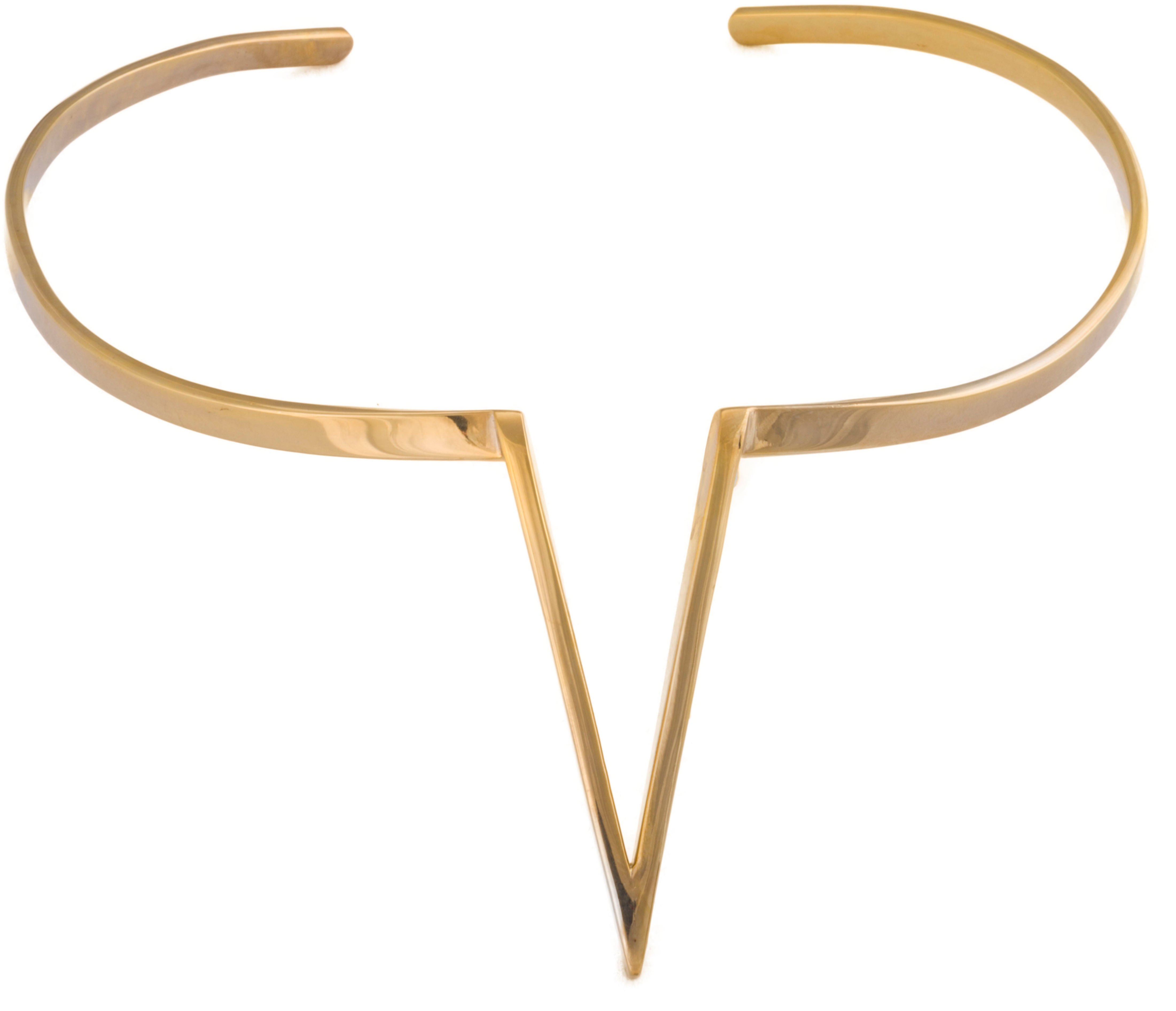 The Adami "V" Choker in Gold