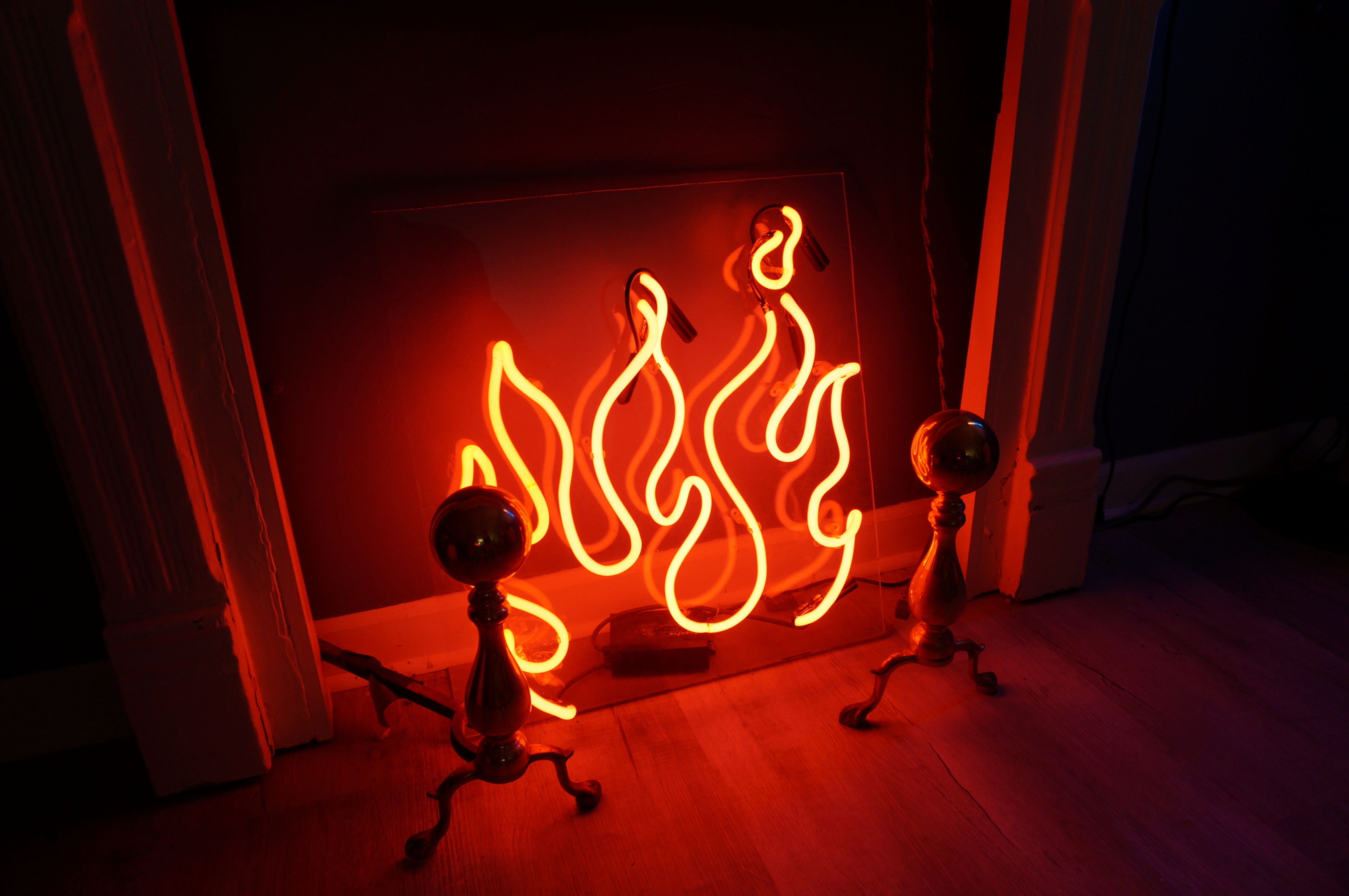 Neon Fireplace