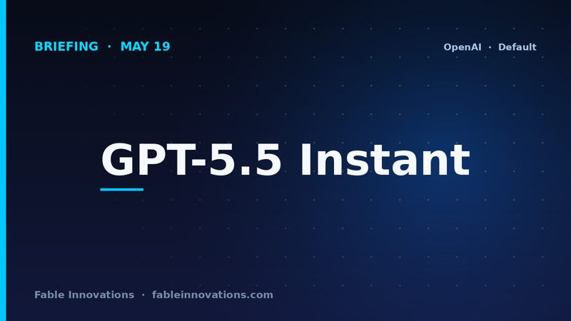 GPT-5.5 Instant default in ChatGPT