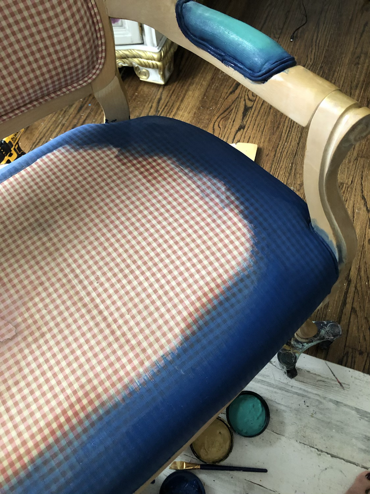 How To Paint Fabric Painting A Couch