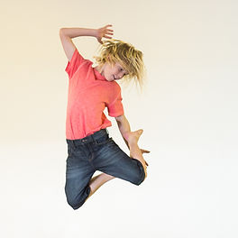 Child in Trampoline Class