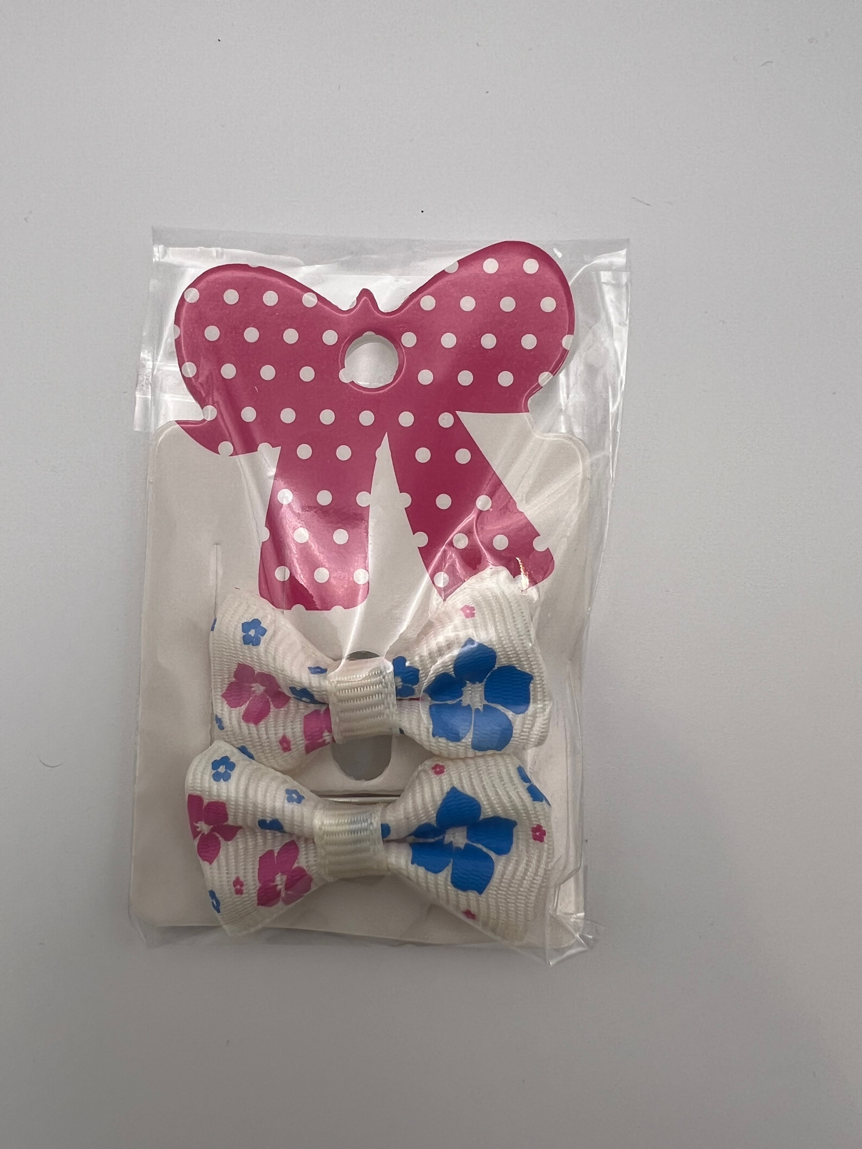 Pink and Blue Aloha Hairbow