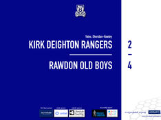 Report: Rangers 2 v 4 Rawdon Old Boys
