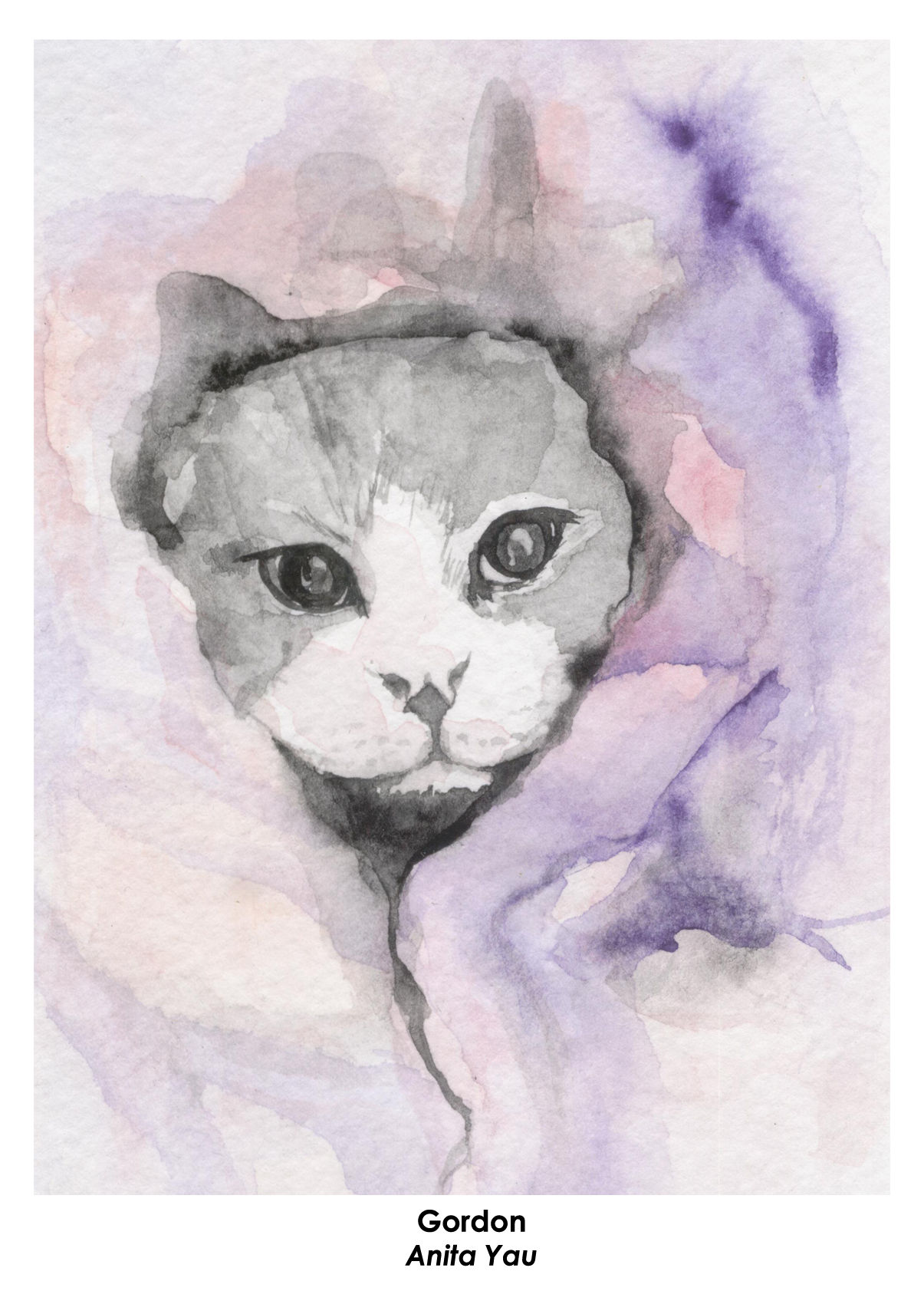 Gordon - Original Watercolor Painting on Paper