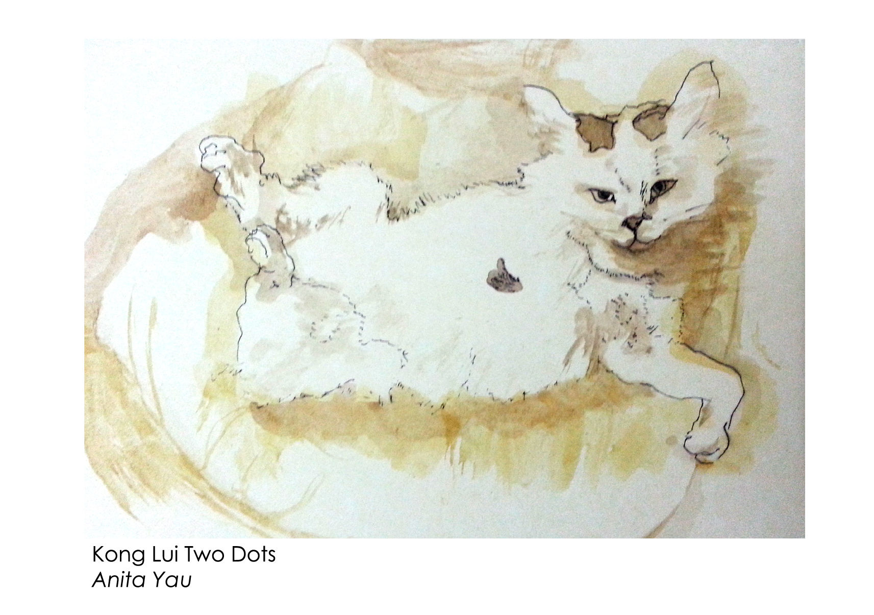 Printed Postcard - Kong Lui Two Dots