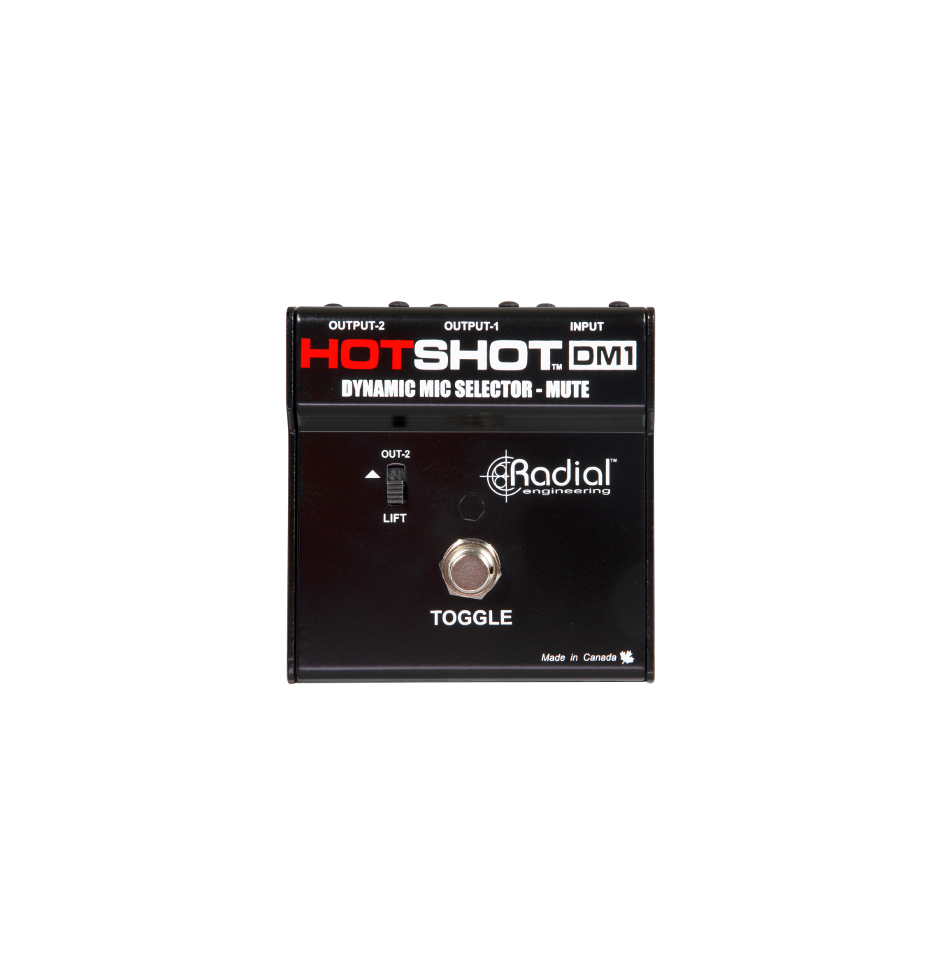 HotShot Dm-1 - Radial Conmutador para envío de microfono