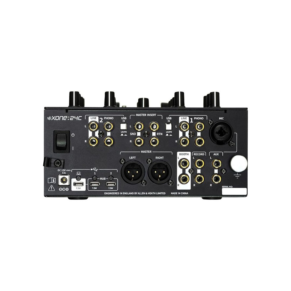 Miniatura: XONE: 24C Allen & Heath - Mezclador de DJ analógico de 2+1 canales con interfaz