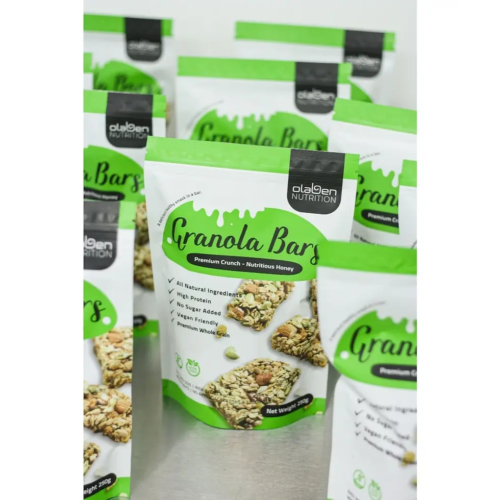 Hình thu nhỏ: Olaben Nutrition Granola Bars 250g - Thanh hạt dinh dưỡng ăn kiêng - Hỗ trợ giảm