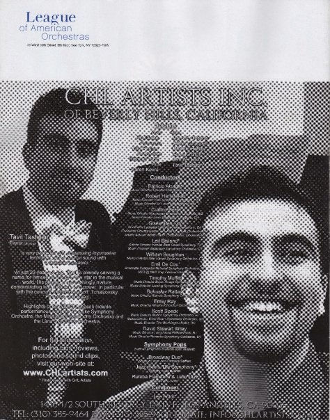 Tavit Tashjian Leage of American Orchestras Magazine Cover