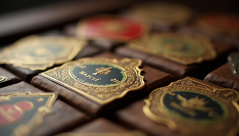 Close-up of premium cigars with ornate cigar bands, highlighting the craftsmanship and heritage behind cigar culture.