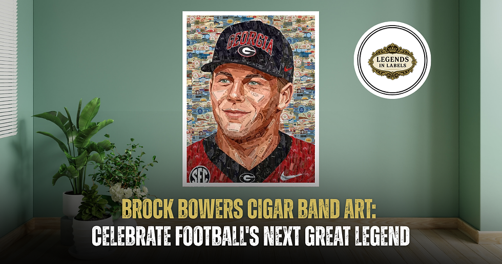 Brock Bowers Cigar Band Art: Celebrate Football's Next Great Legend