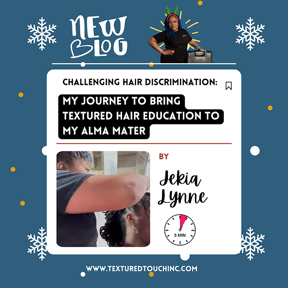 Bringing textured hair education to special places - Jekia Lynne