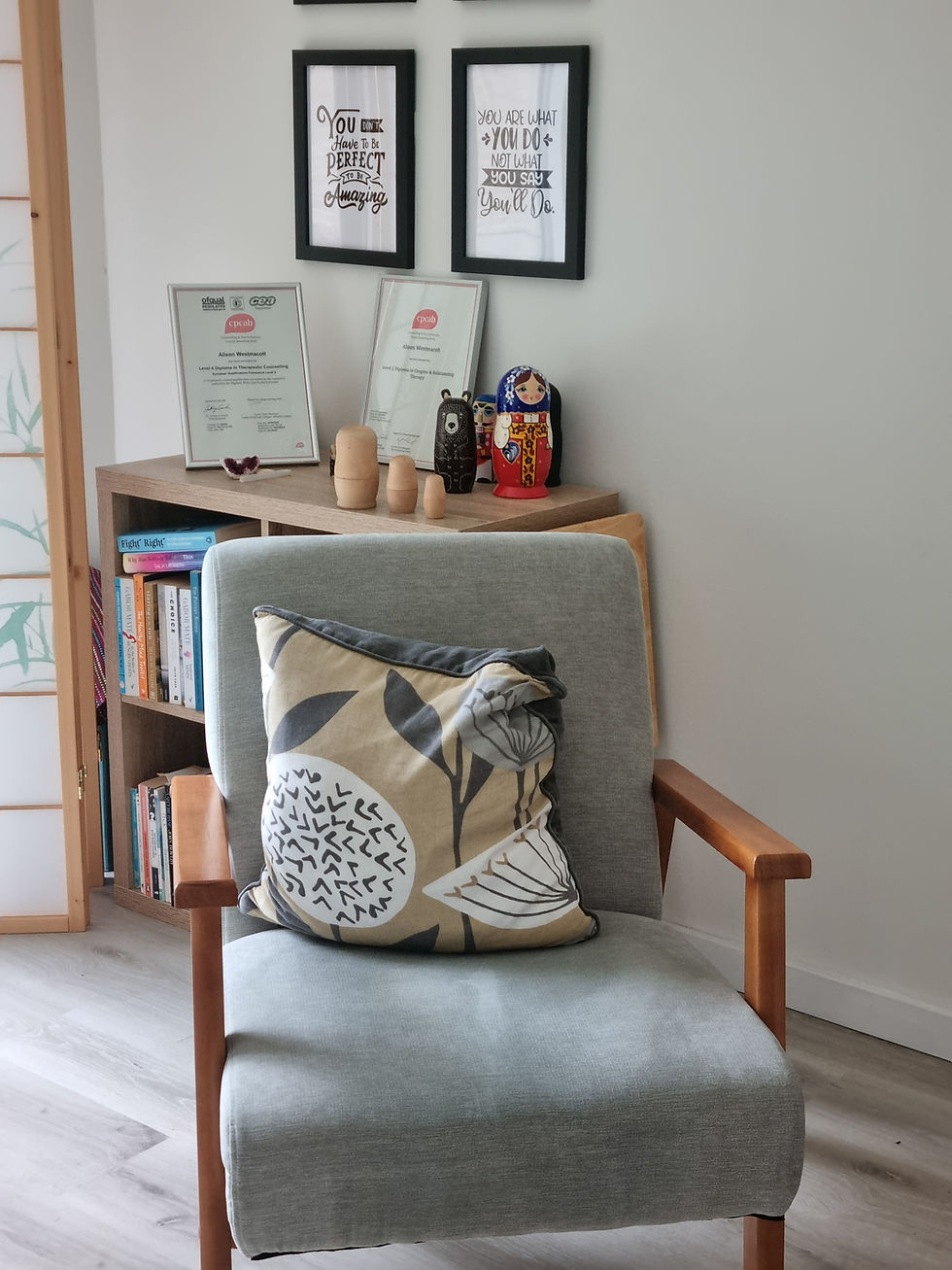 Alison Westmacott Counselling Room