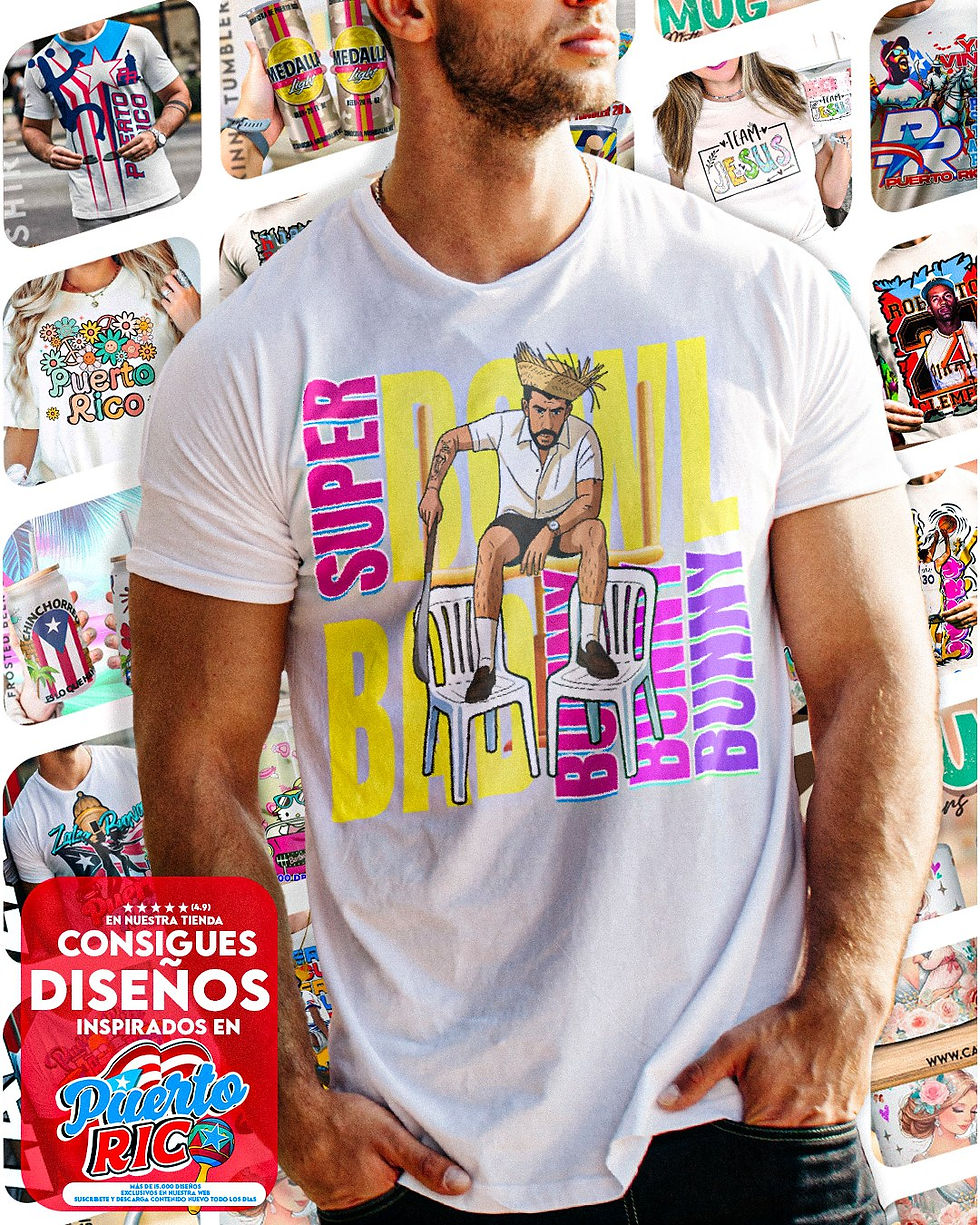 Benito bowl Bad banny Dtf Transfeer