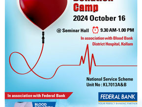 Blood Donation Camp conducted by NSS and NCC unit