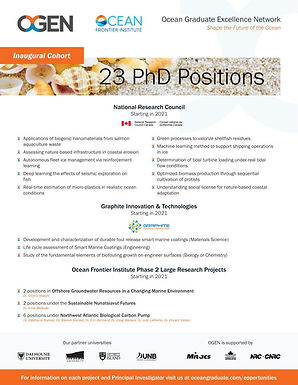 Shape the Future of the Ocean: 23 PhD Positions Open with OFI's Ocean Graduate Excellence Network