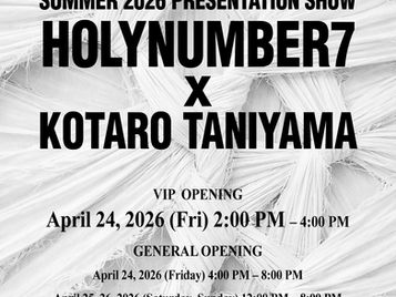 홀리넘버세븐, 일본 디자이너 코타로 타니야마와 협업 팝업 개최