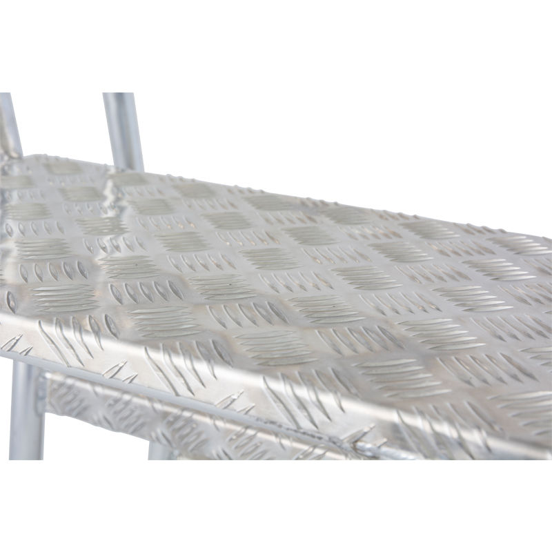 Miniatură: Platforma cu podest si maner frontal Krause, 2 trepte, mobila, H de lucru 2.42m