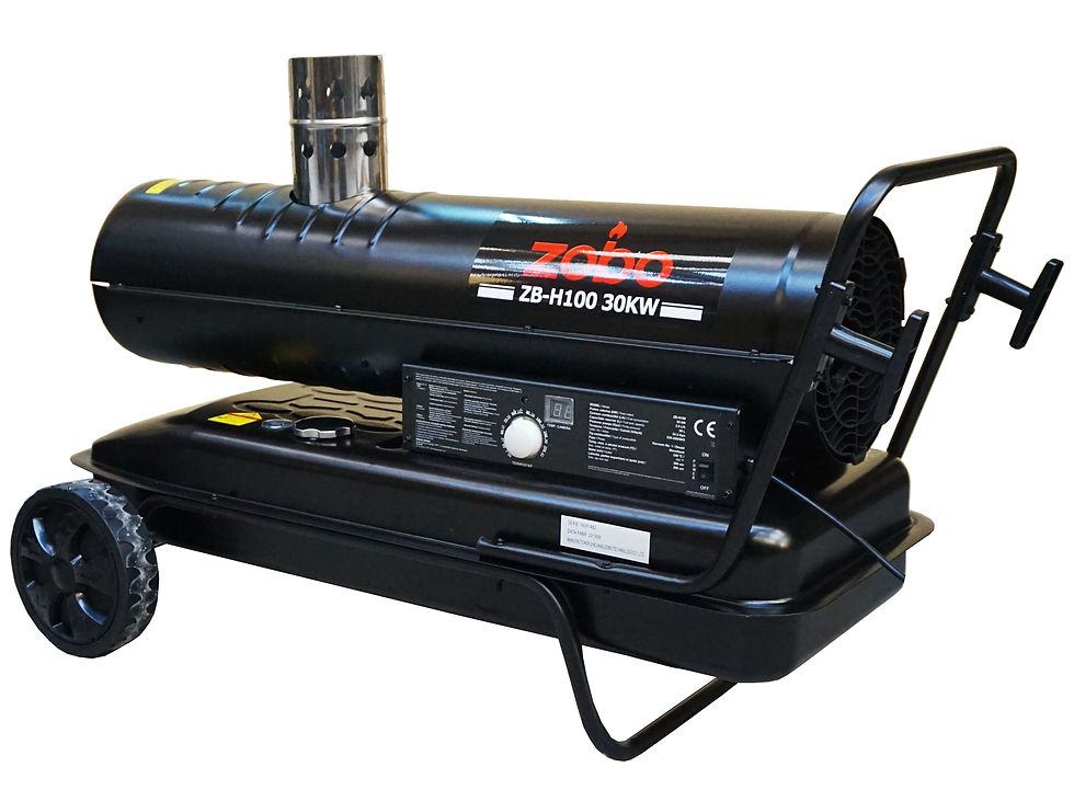 Tun de aer cald Zobo ZB-H100, ardere indirecta, 30kW, diesel