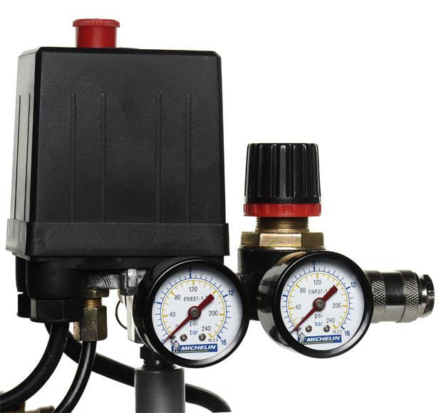 Miniatură: Compresor cu piston, cu ulei pe curea, 100L, 10 bar, 2CP,  MICHELIN MB100